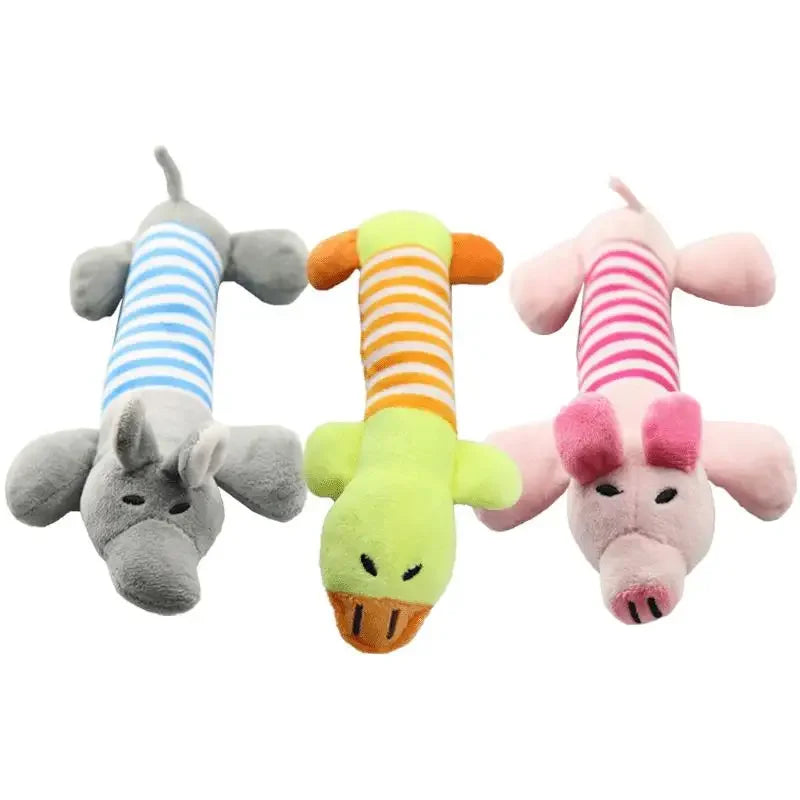 No-Stuffing Squeaky Duck Dog Toy