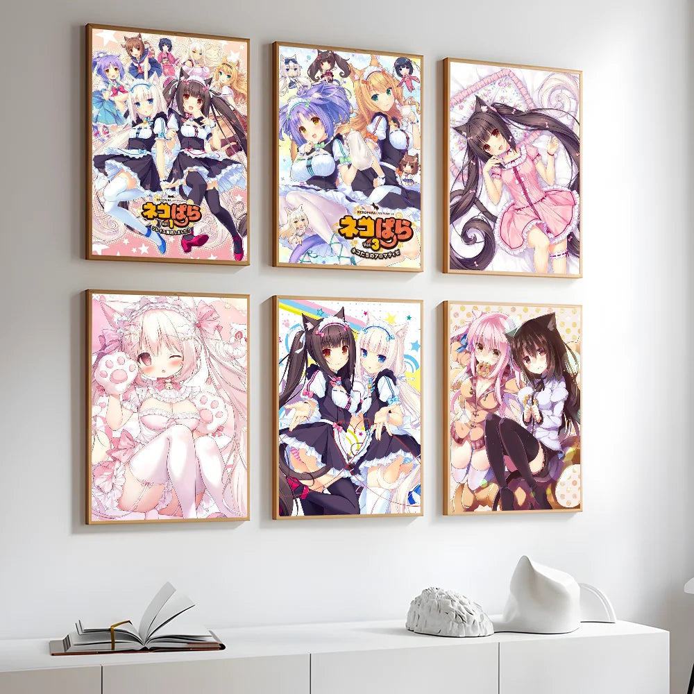 Nekopara Kawaii Girl Waterproof Wall Poster