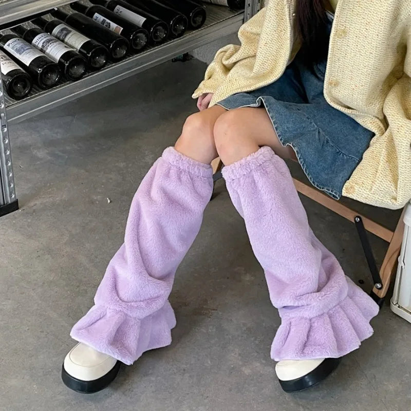 Furry Kawaii Lolita Winter Leg Warmers