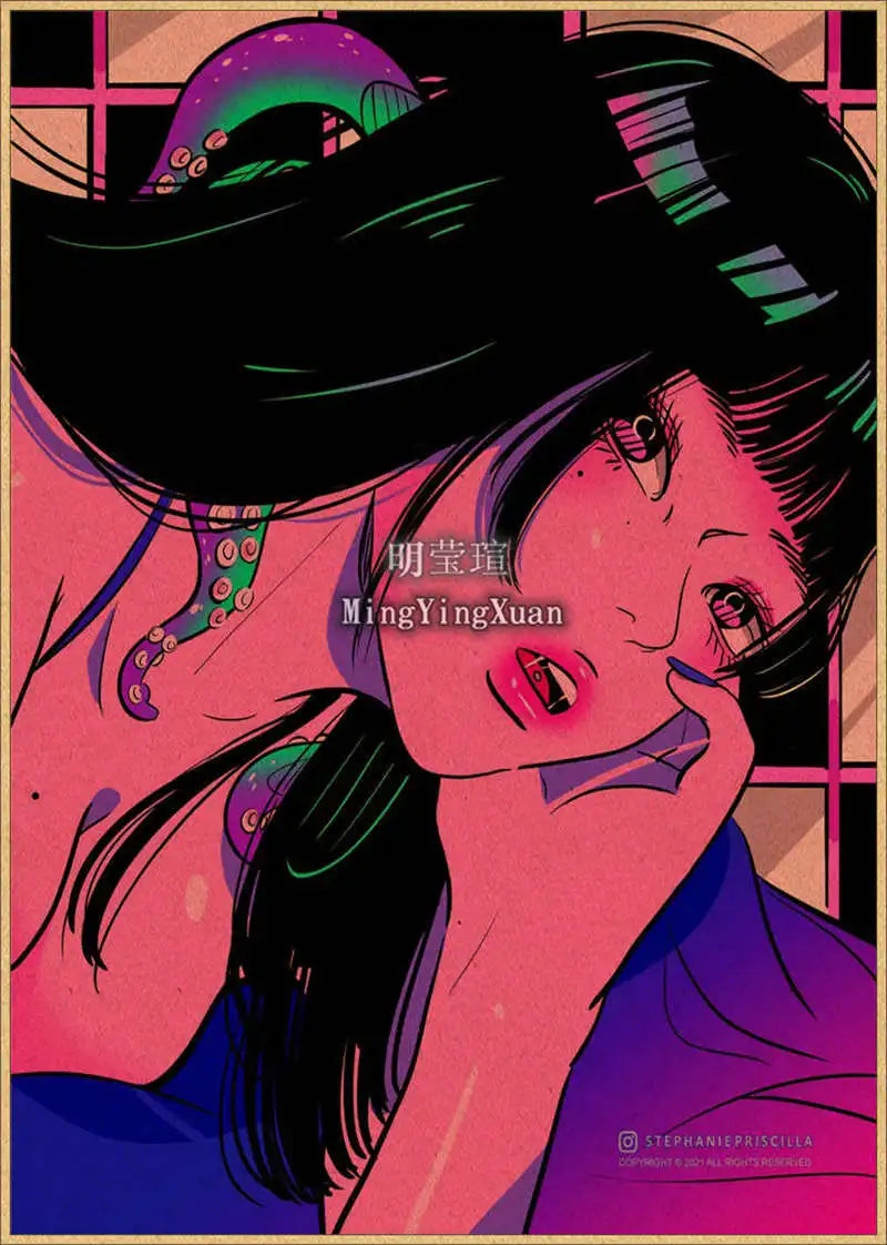 Japanese Anime 4K-Style Decorative Wall Poster