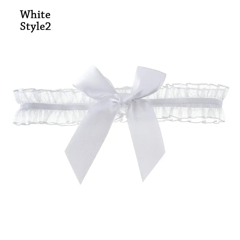 Sexy Leg Garters Belt Floral Bowknot Jartiyer Sexy Suspender Women Wedding Party Bridal Lingerie Cosplay Garter Lace