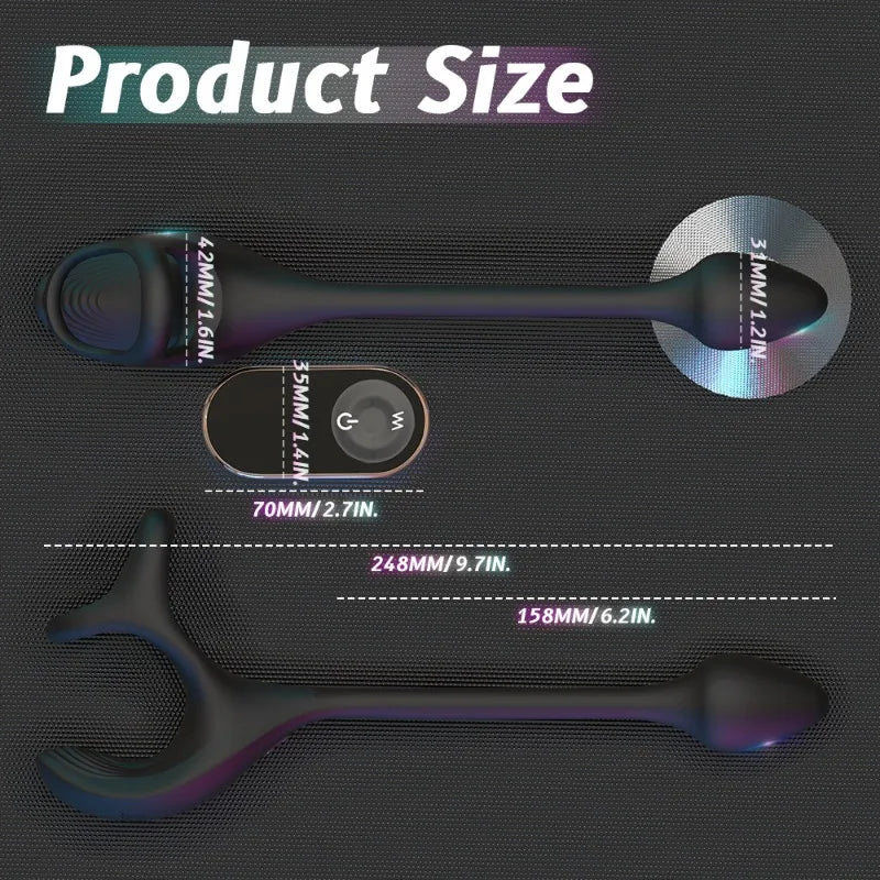 Vibrating Prostate Massager with Ring