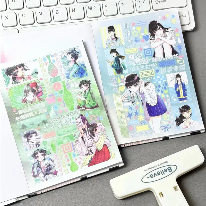 Japanese Magazine-Style Sticker Book for Journaling