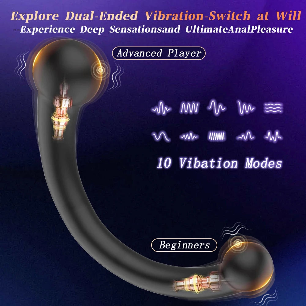 Double-Ended 10-Mode Vibrating Massager