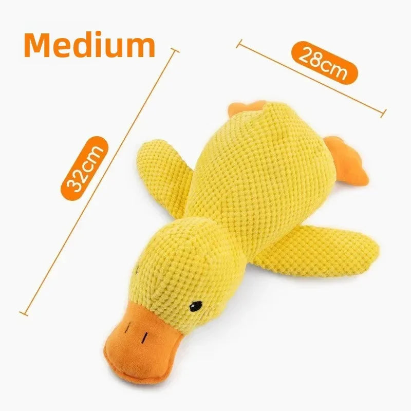 Calming Duck Squeaky Plush Dog Toy