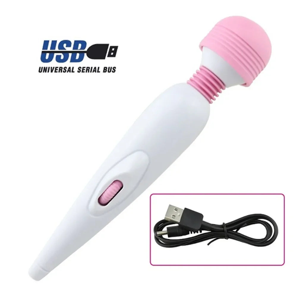 USB-Rechargeable Magic Wand Vibrator