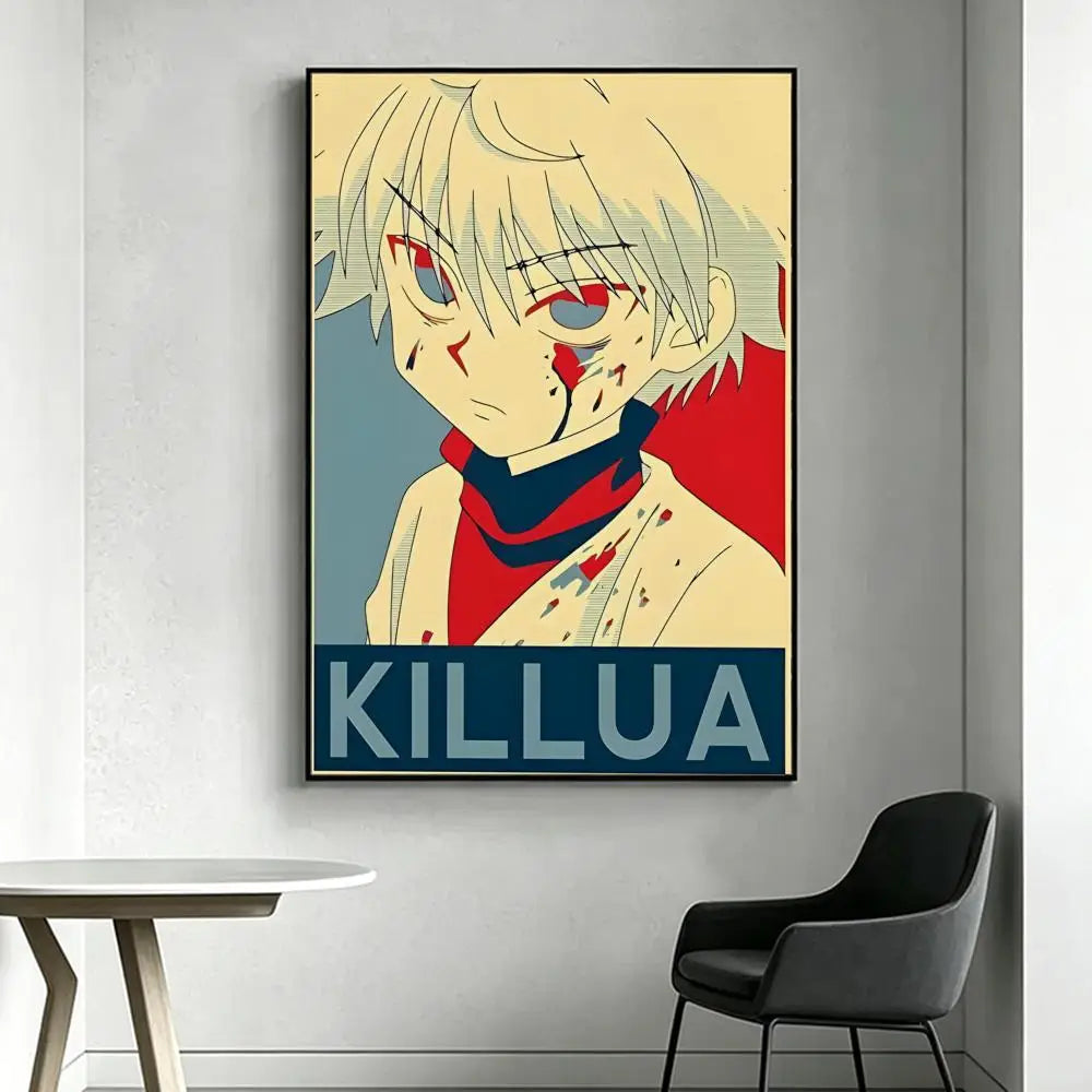 Anime H-Hunter x H-Hunter Poster HD art, waterproof, sticky wall, home decoration (living room, bedroom, bar), aesthetic