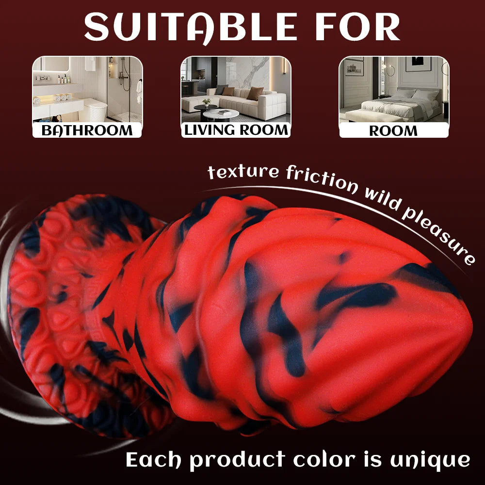 Large Suction-Base Anal Bead Plug