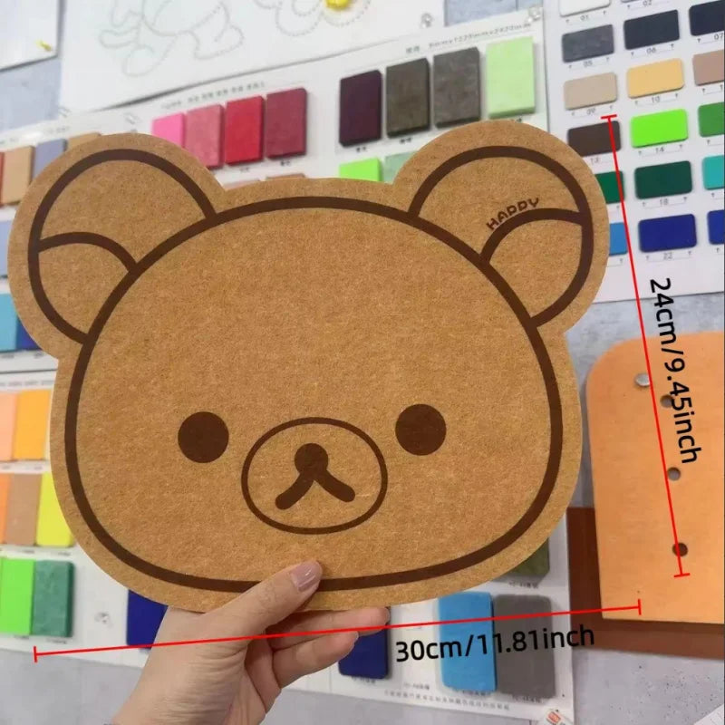 Rilakkuma Bear Felt Wall Decor Panel