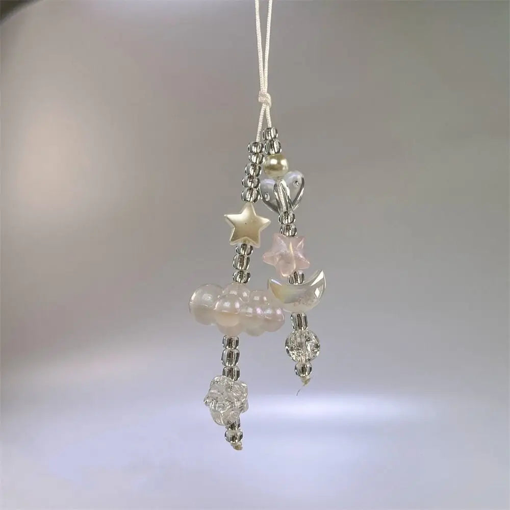 Kawaii Y2K Beaded Phone Charm & Lanyard
