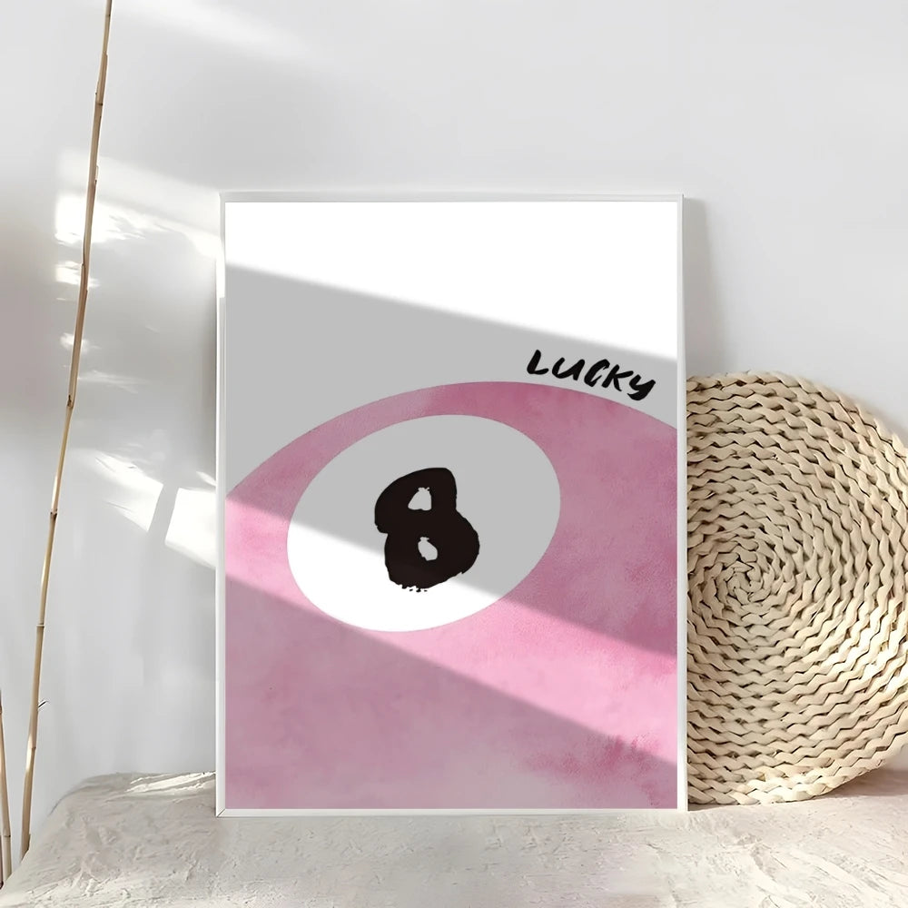 Pink Pattern Modern Wall Art Poster