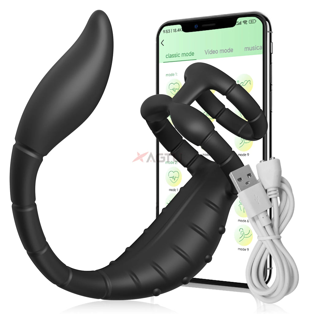 App-Control Prostate Massager with Dual Rings