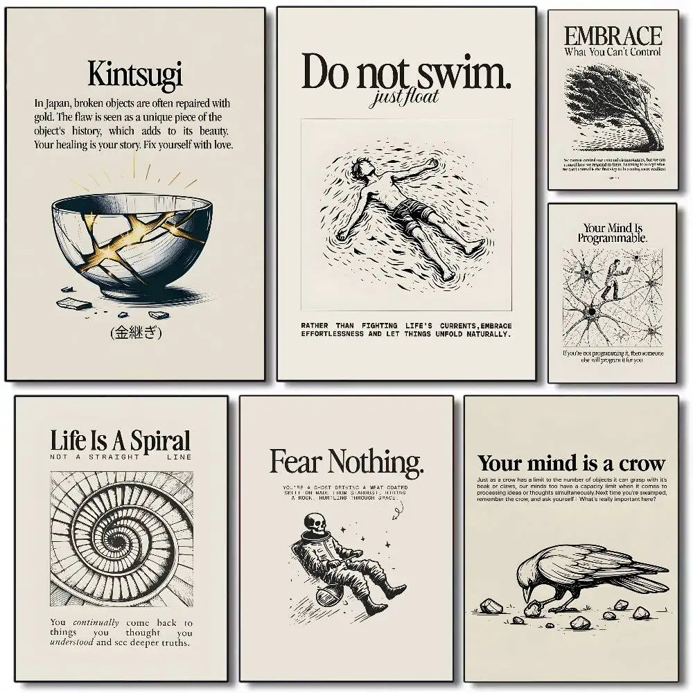 Life Attitude Quote Waterproof Wall Poster