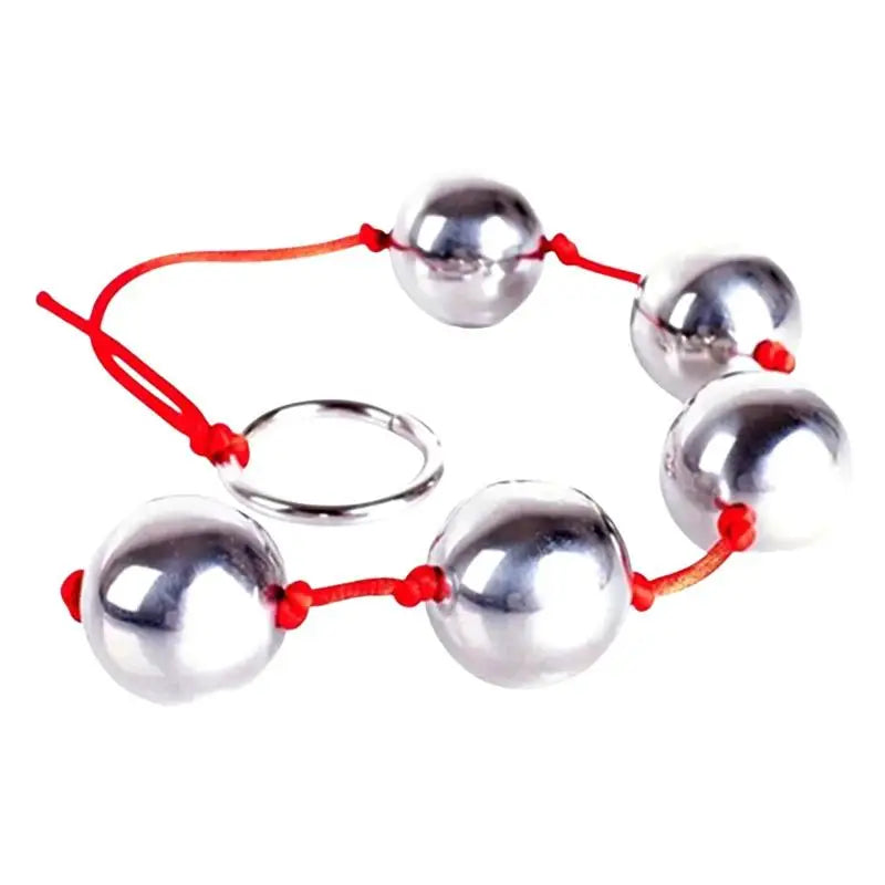 Stainless Steel Beaded Anal Plug