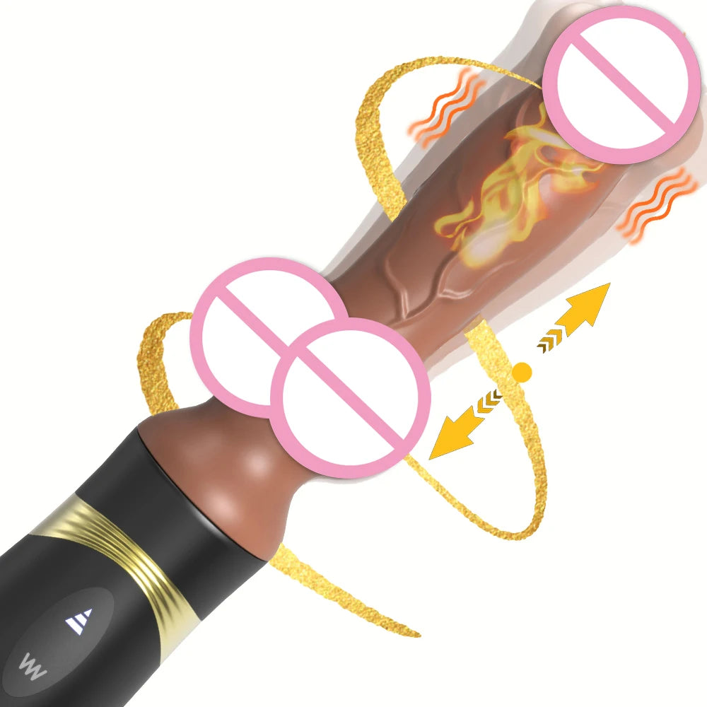 Realistic Dog Dildo Powerful Thrusting Heating Virbrator Vaginal Masturbation Adult Sex Toys For Female Stimulator 18+ Sex toys