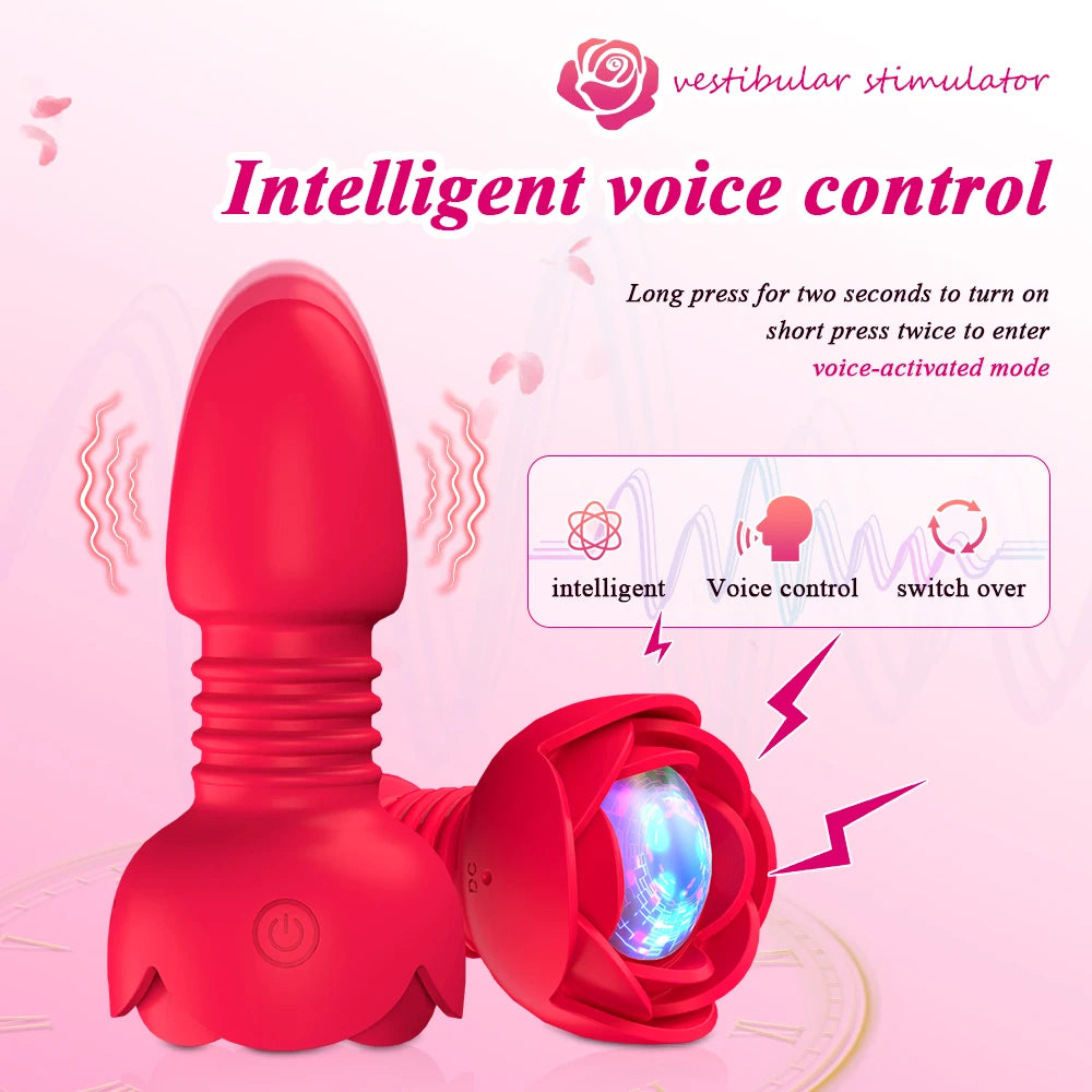 Wireless Remote Telescopic Vibrating Anal Plug