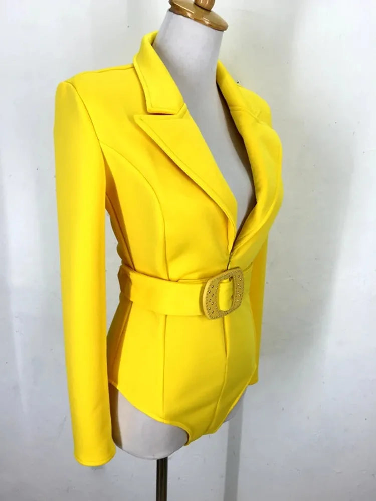 Sexy V-neck Long Sleeve Bodysuit Female Jazz Dancer Catsuit Stage Wear Nightclub DJ Singer Dance Team Show Performance Costume