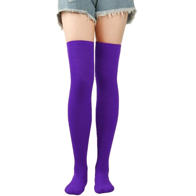 Womens Thigh High Socks Knee Highs Women Girls Slouchy Boot Socks Over Knee Sock 15UB