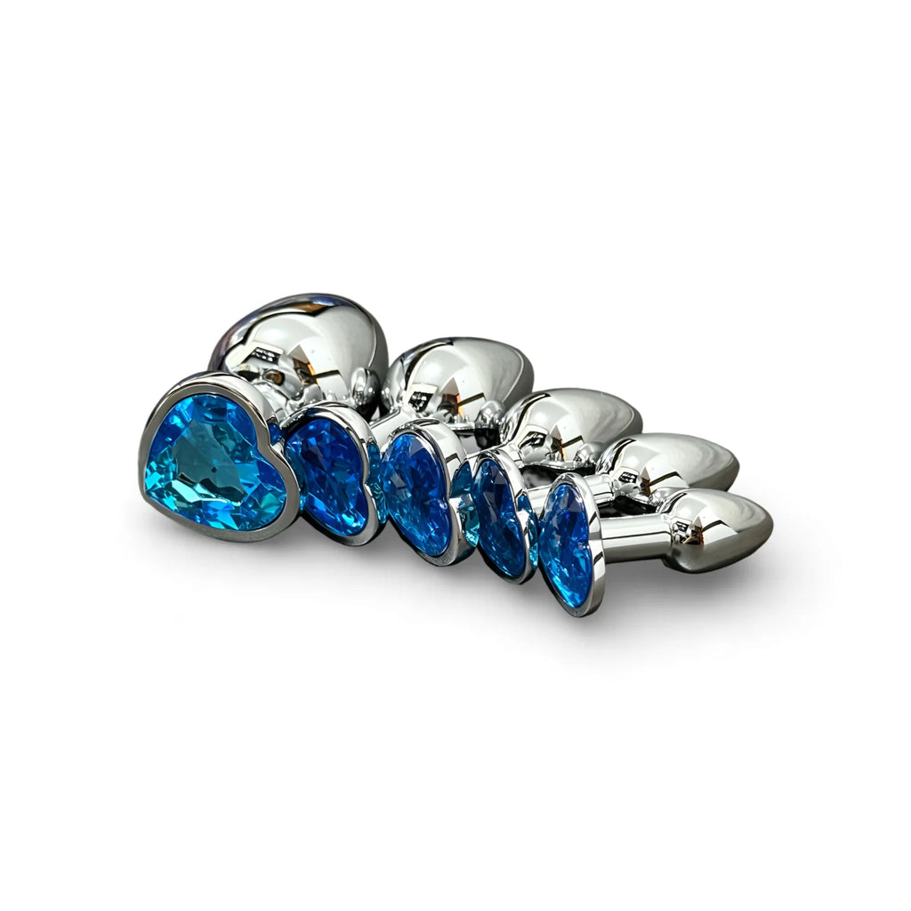 Jewelry-Base Metal Anal Plug Set – 5 Sizes