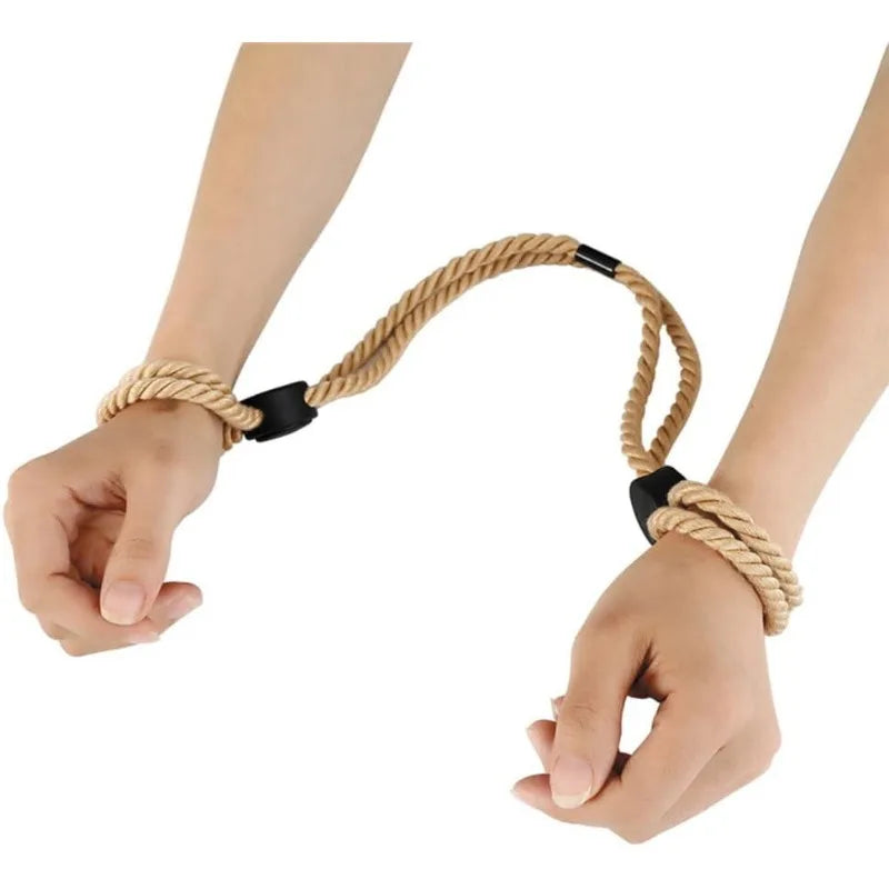 Adjustable BDSM Restraint Rope & Cuff Set