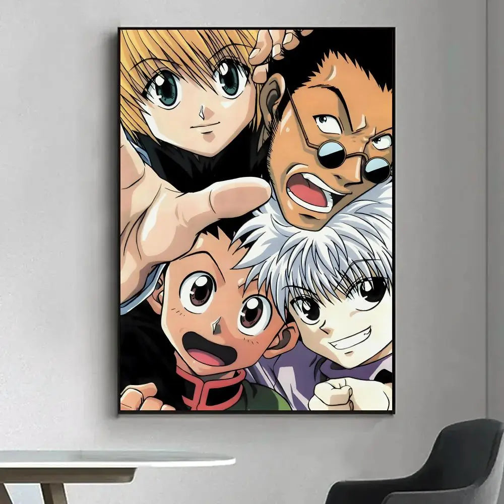 Anime H-Hunter x H-Hunter Poster HD art, waterproof, sticky wall, home decoration (living room, bedroom, bar), aesthetic