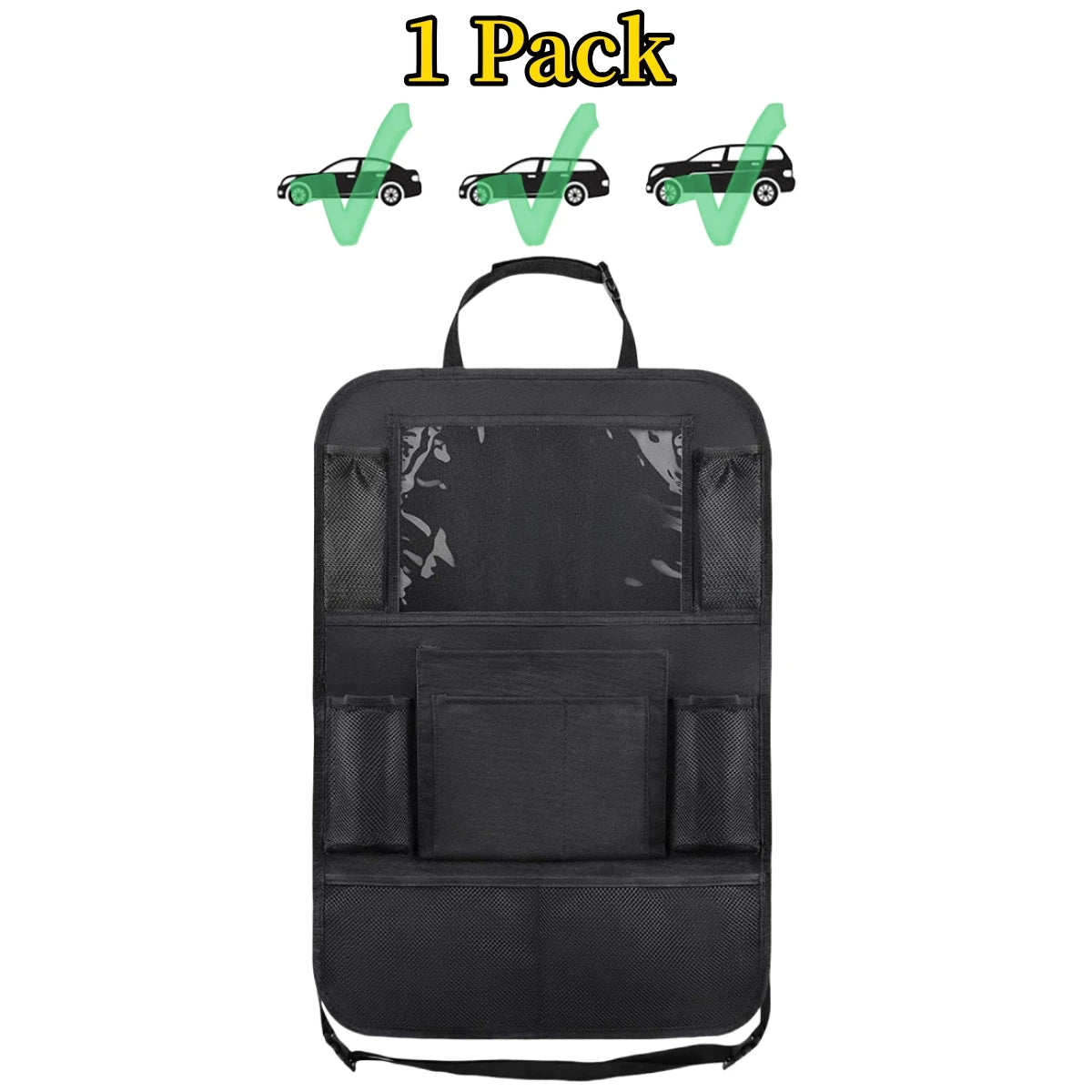 10-Pocket Car Seat Organizer with Tablet Holder