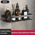 No-Drill Bathroom Makeup & Shampoo Shelf