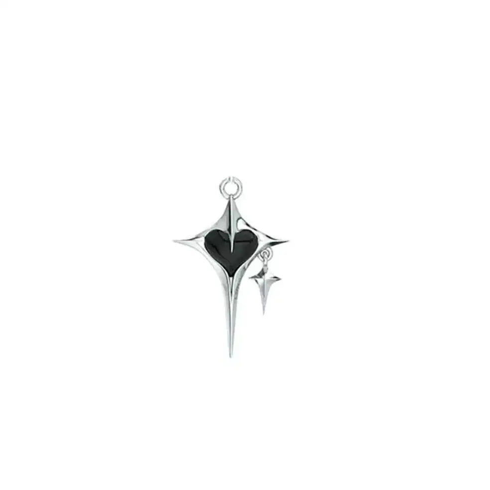 Black Heart, Cross & Star DIY Jewelry Charms