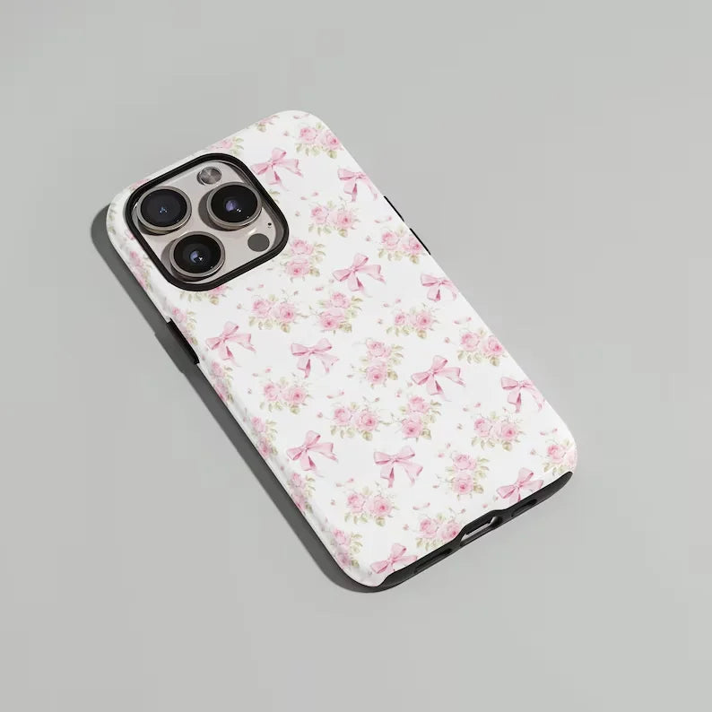 Coquette Bow Double-Layer Phone Case for iPhone