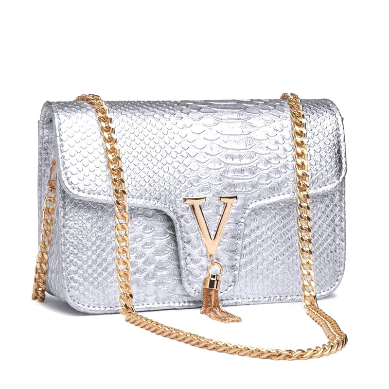 Y2K V-Chain Crossbody Bag