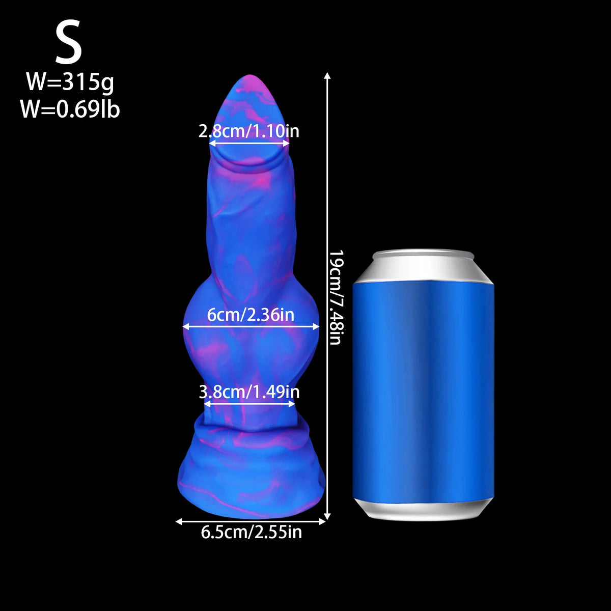 Silicone Animal-Style Strap-On Dildo