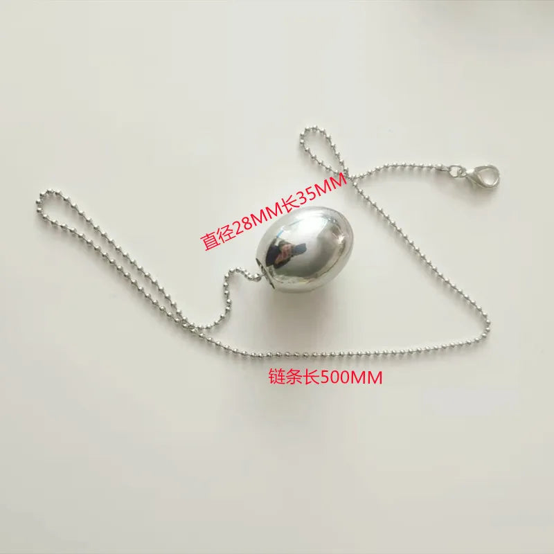 Stainless Steel Anal Plug with Bead Chain