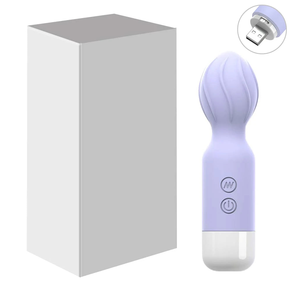 Rechargeable Mini Wand Vibrator – 10 Speeds