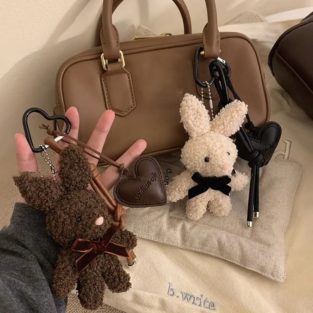 Plush Bunny Bag Charm Keychain