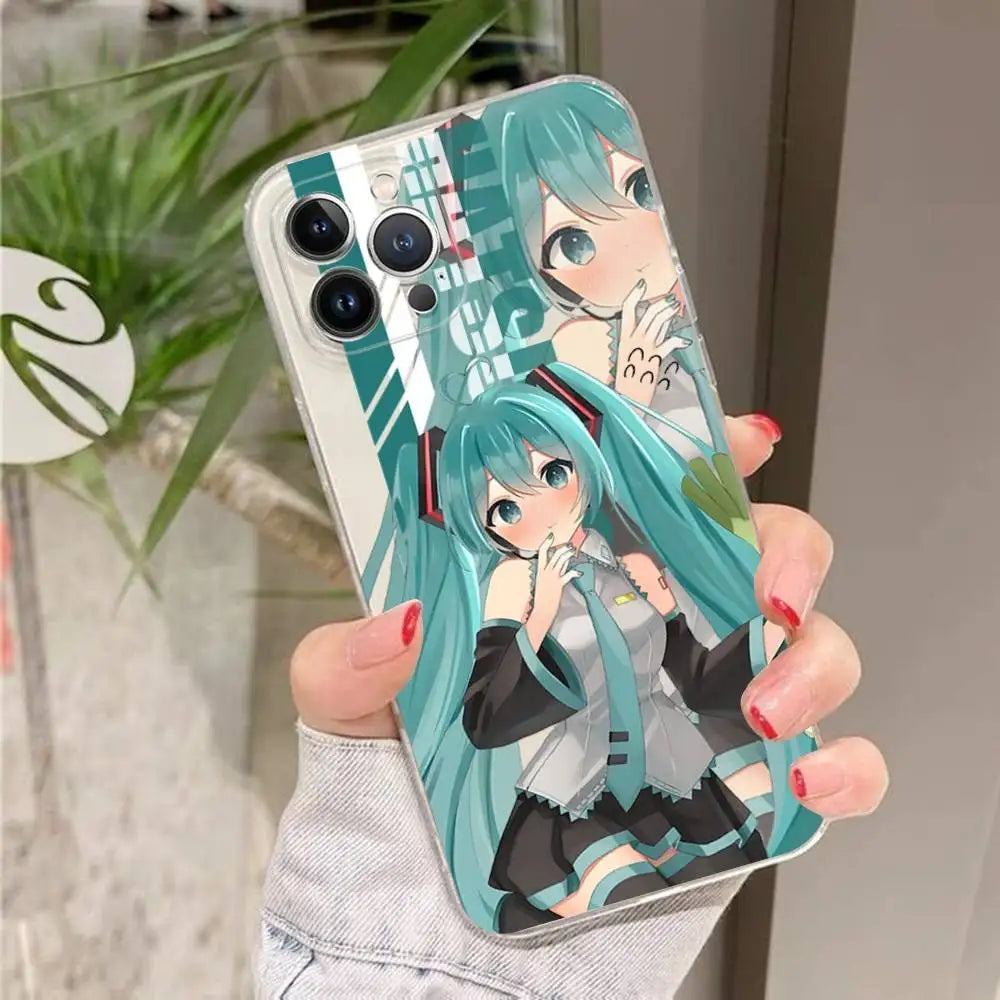 Transparent Hatsune Miku iPhone Case