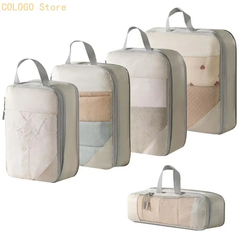 5-Piece Compression Travel Organizer Set