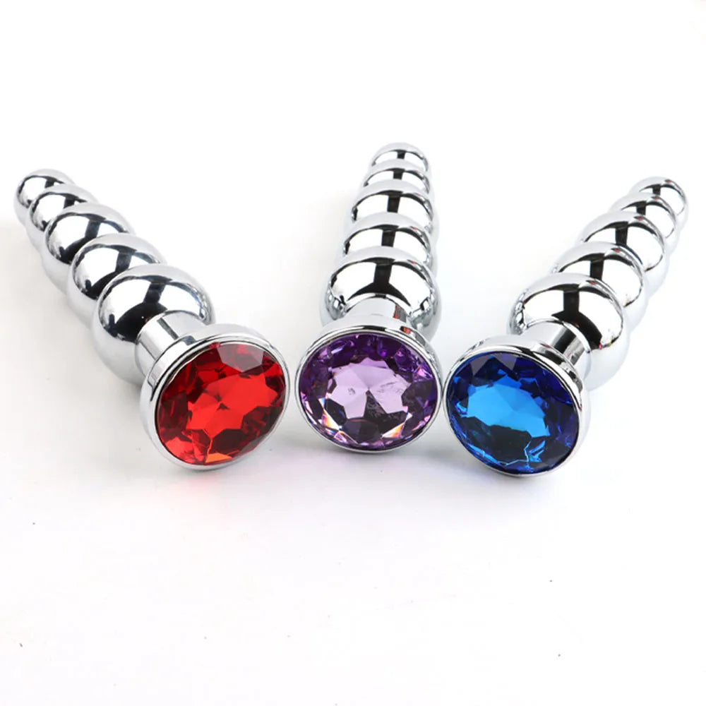 5-Ball Stainless Steel Beaded Anal Plug