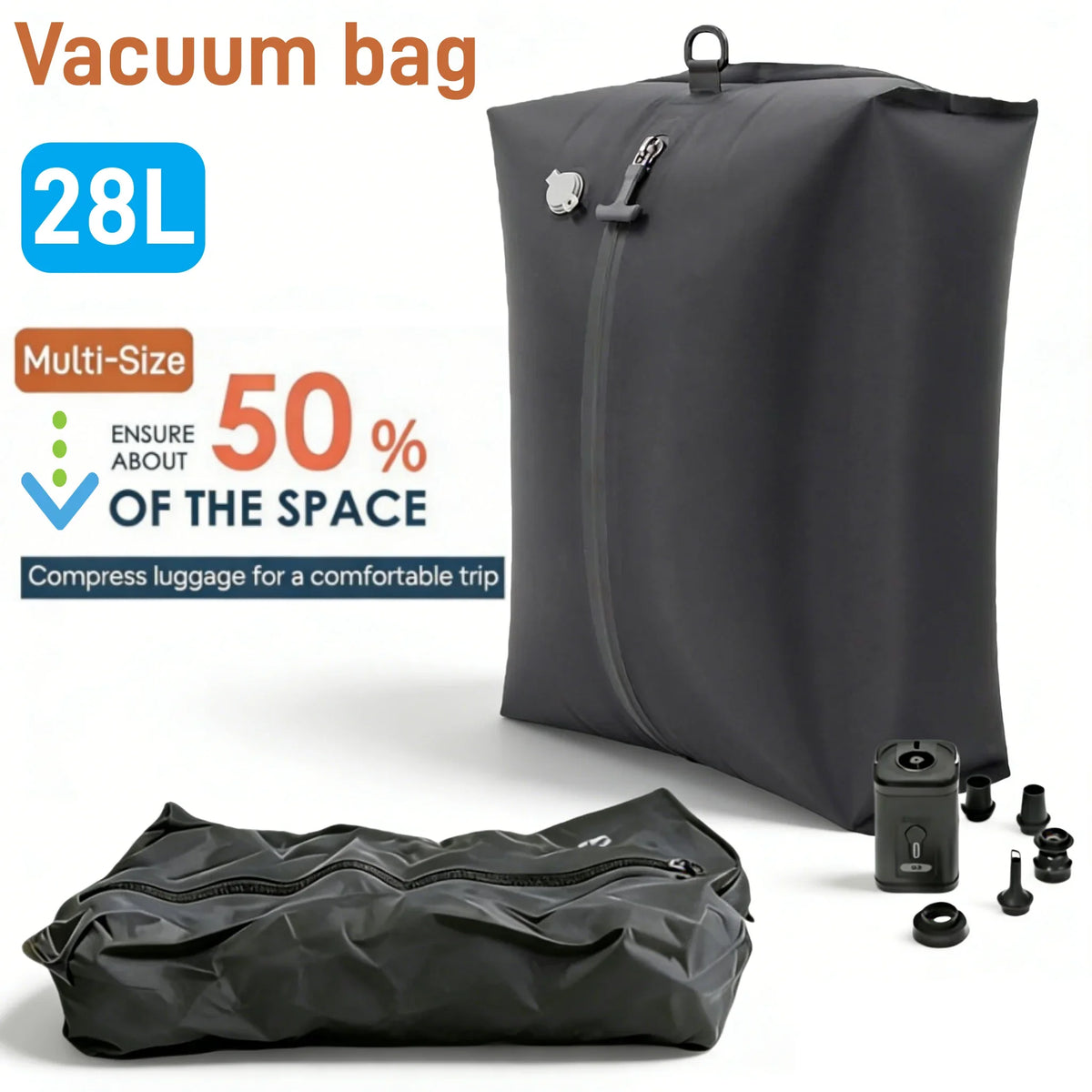 Travel Compression Storage Cubes for Clothes