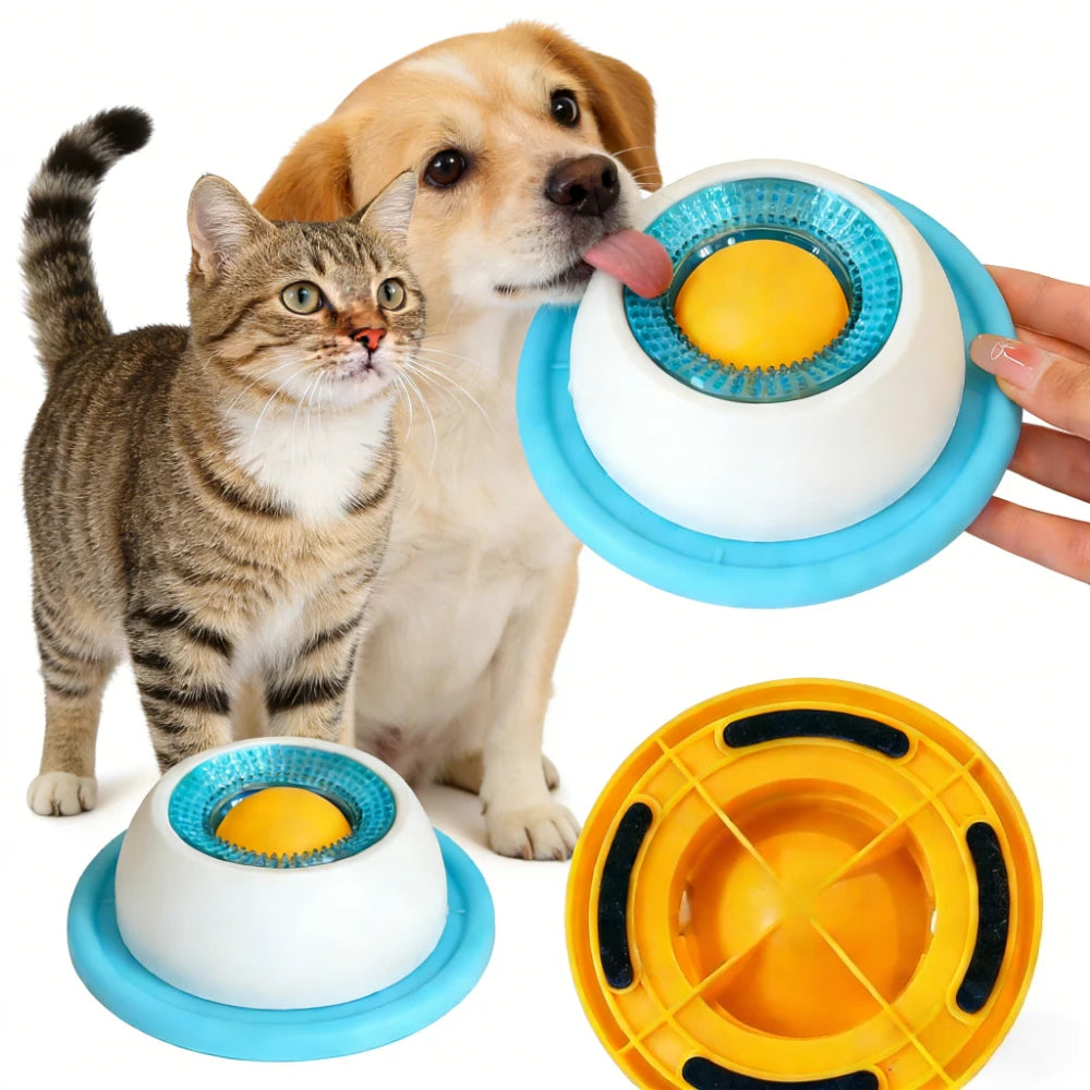 Pet Lick Mat & Slow-Feeder Snack Plate