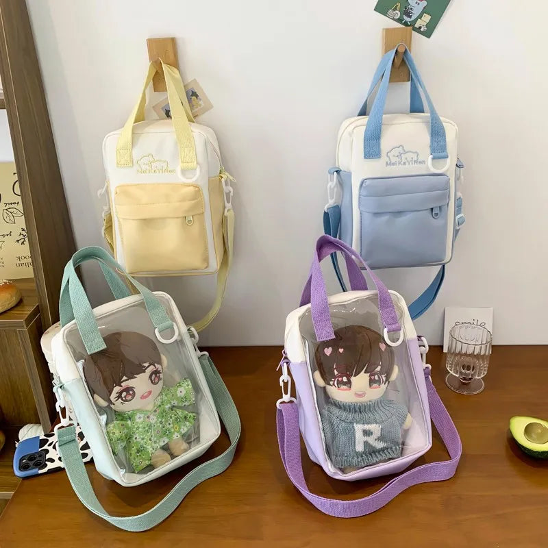 Cute Cat Transparent Ita Crossbody Bag
