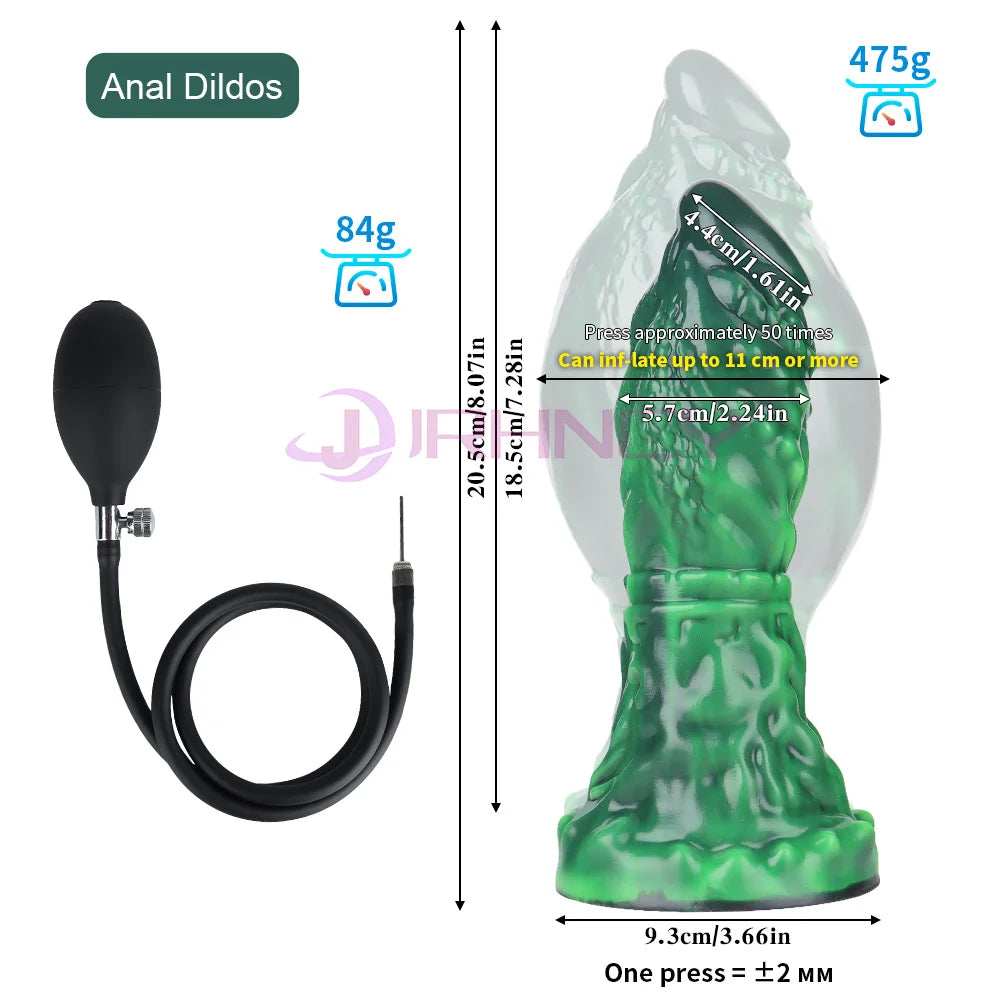 Inflatable Knotted Anal Plug – Up to 11 cm