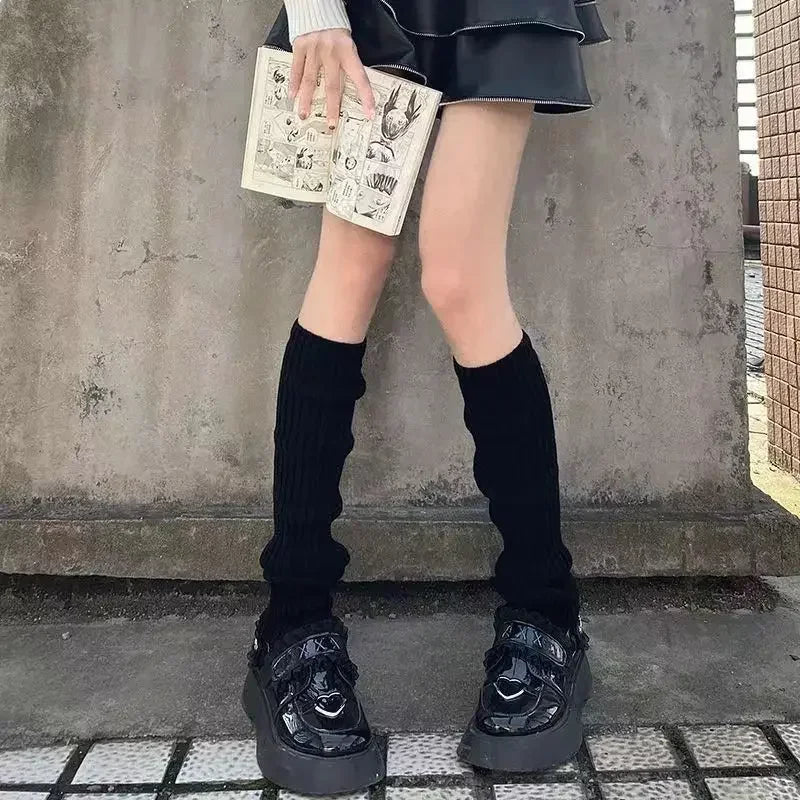 42/52/72cm Knit Lolita Leg Warmers