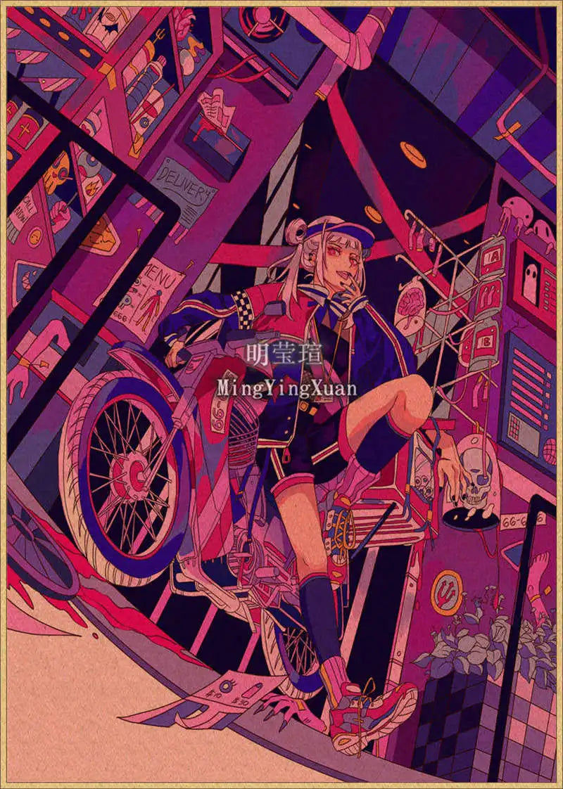 Japanese Anime 4K-Style Decorative Wall Poster