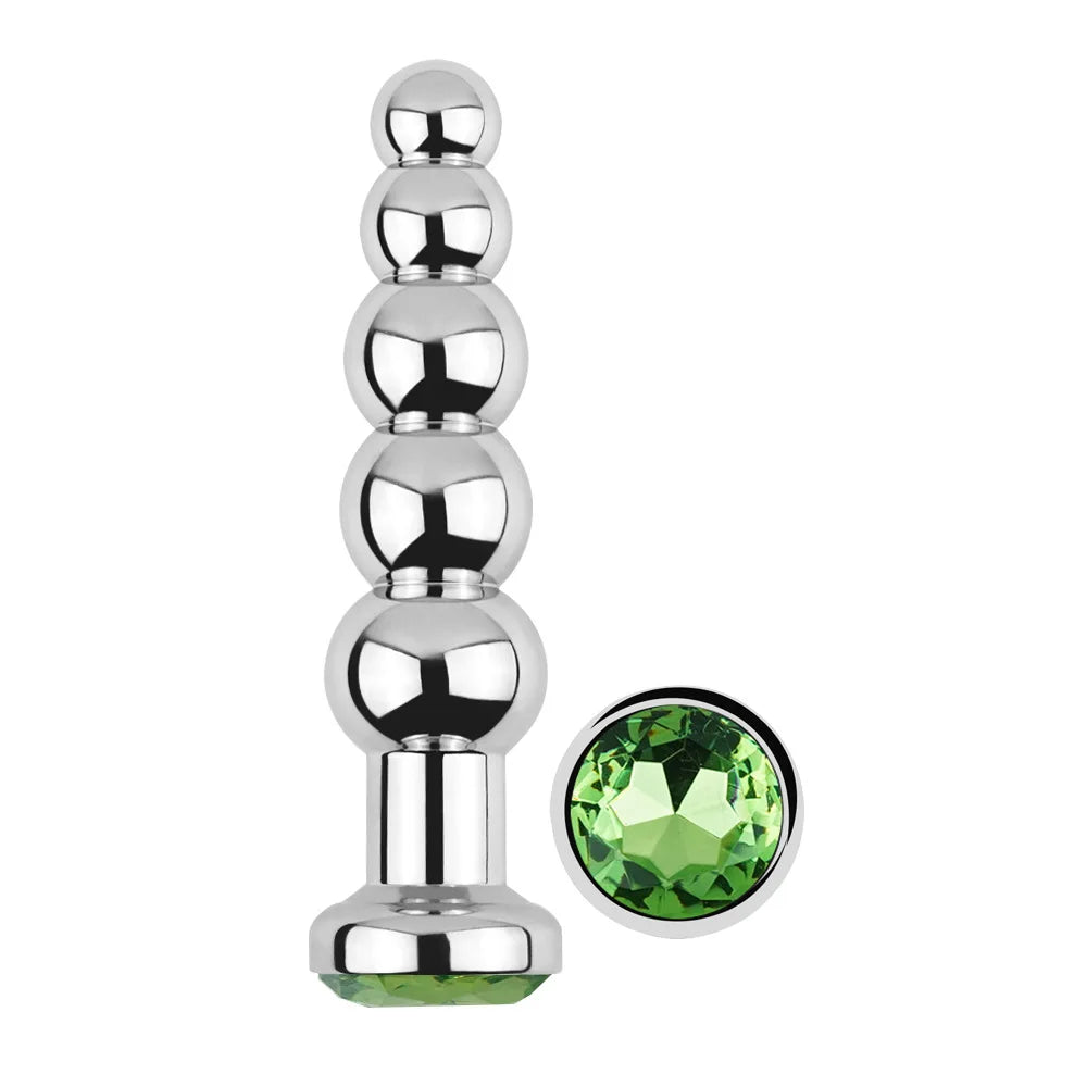 5-Ball Stainless Steel Beaded Anal Plug