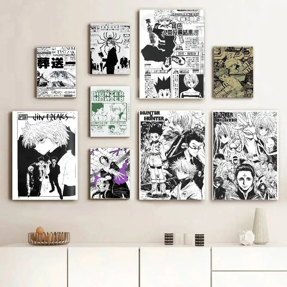 H-Hunter x hunter Paper Print Home Living Room Bedroom Entrance Bar Cafe Art Painting Decoration