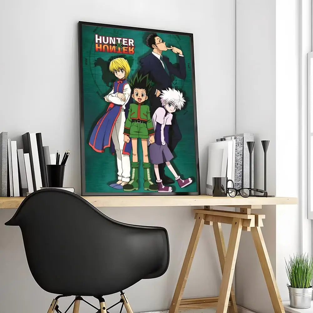 Anime H-HUNTERXHUNTER Poster Wall art print art suitable for living room bedroom bar parlor home decor gift