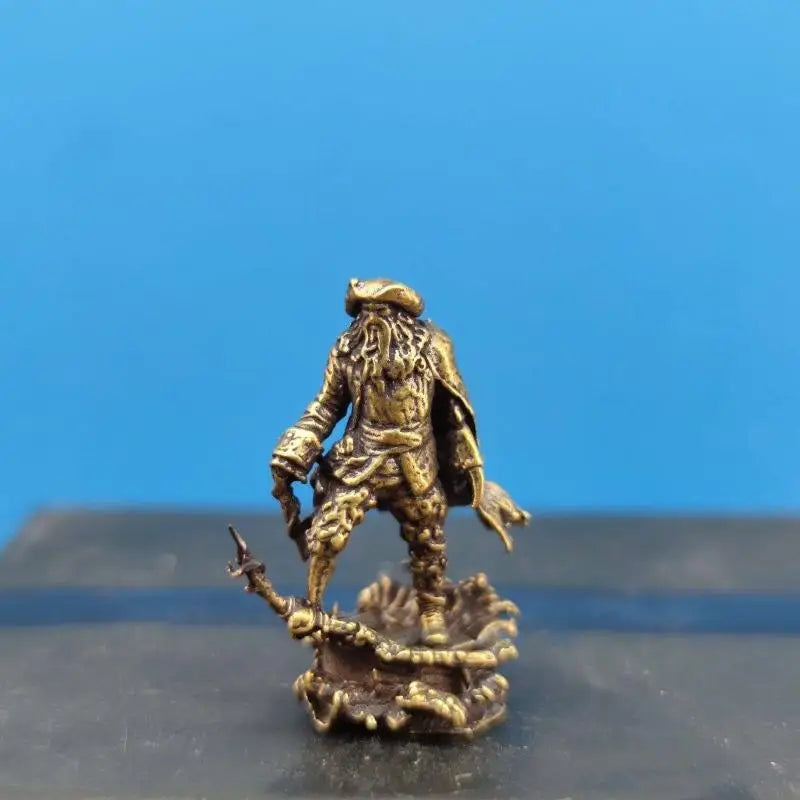 Brass Pirate Monster 1/64 Figurine Miniature Landscape Display Model Mini Figurines Ornaments