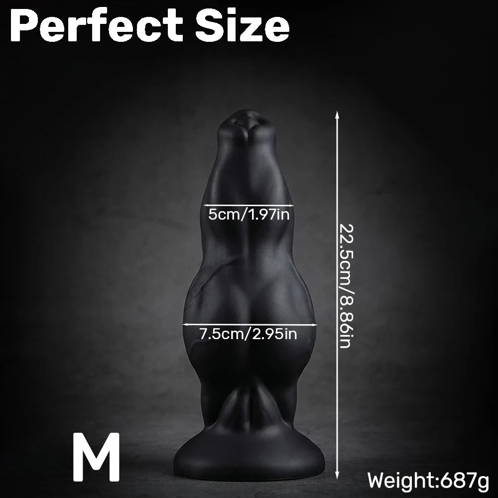 Silicone Animal-Style Strap-On Dildo