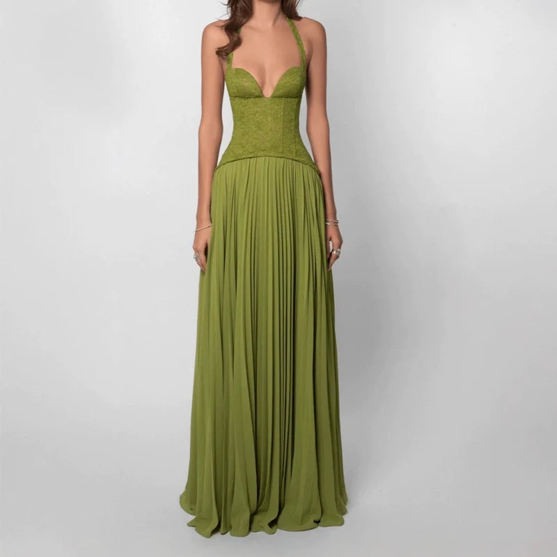 Women's Off-Shoulder Embroidered Maxi Dress