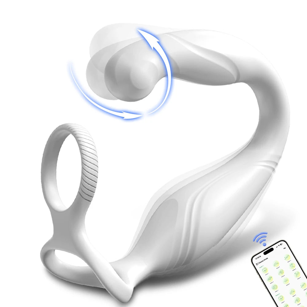 App-Control Prostate Massager with Dual Rings